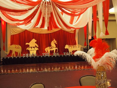 Under The Big Top Theme, Prom Ideas Theme, Twisted Carnival, Prom Party Ideas, Vintage Circus Theme, Prom Vintage, Vintage Circus Party, Under The Big Top, Scary Clown Makeup