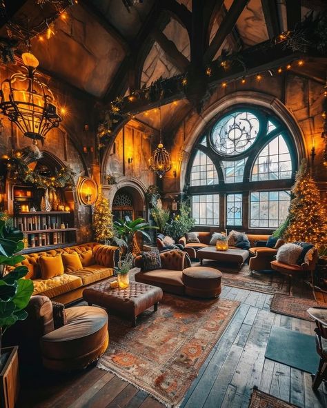 All Posts • Instagram Christmas Rooms, Hufflepuff Common Room, Hogwarts Hufflepuff, Cosy Aesthetic, Hufflepuff Aesthetic, Dream Life House, Common Room, Fantasy Homes, Christmas Room