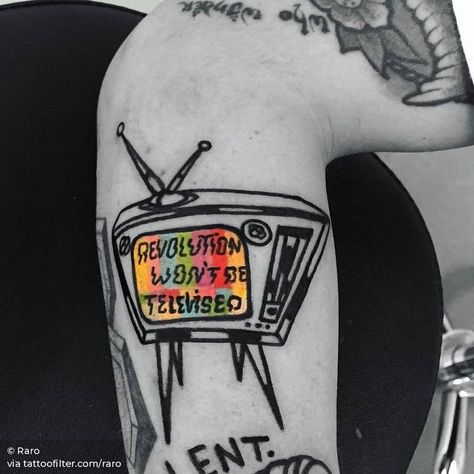 Anarchist Tattoo, Revolution Tattoo, Acab Tattoo, Tv Tattoo, Television Quotes, Gil Scott Heron, Tatuaje A Color, Time Tattoos, Tattoo Flash Art