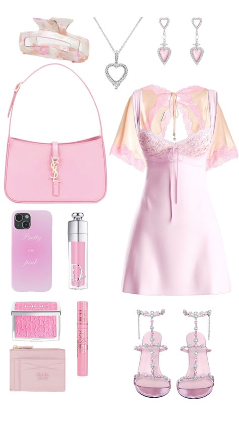 Created by pzuleika0323 on Shuffles Dinner Outing, Pink Phone Case, Pink Phone, Pink Phone Cases, Ysl Bag, Your Aesthetic, Creative Energy, Pretty In Pink, Pink Dress