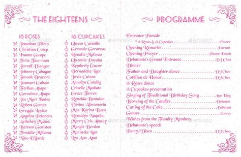 Debut Planning Checklist, Debut Program Flow Filipino, Debut Program Flow Ideas, Debut Checklist, Debut Program Flow, Debut Invitation 18th, Debut Songs, 18th Debut Theme, 18th Birthday Debut