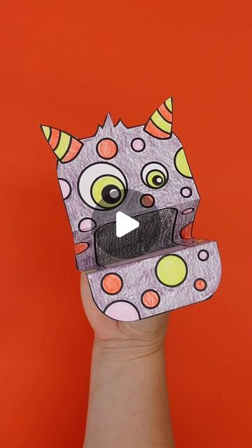 Kelly Crean on Instagram: "This free printable monster puppet is perfect for getting kids into the Halloween spirit! Grab the template from pjsandpaint.com. Search “Halloween puppets.”

#papercrafts #puppets #kidscrafts #halloween #halloweencrafts #halloweenideas" Halloween Sock Puppets, Paper Bag Halloween Puppets, Paper Puppets Printable, Halloween Puppets Printable, Halloween Hand Puppets Printable, Halloween Paper Bag Puppets Printable Free, Diy Marionette Puppets For Kids, Halloween Puppets, Puppet Monster