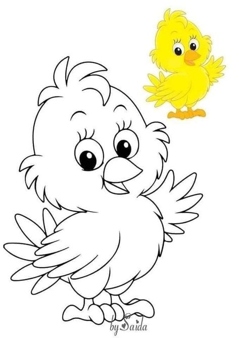 Kids Colouring Printables, Easy Disney Drawings, Bird Template, Elephant Coloring Page, Drawing Lessons For Kids, Preschool Coloring Pages, Farm Quilt, Bird Coloring Pages, Fall Coloring Pages