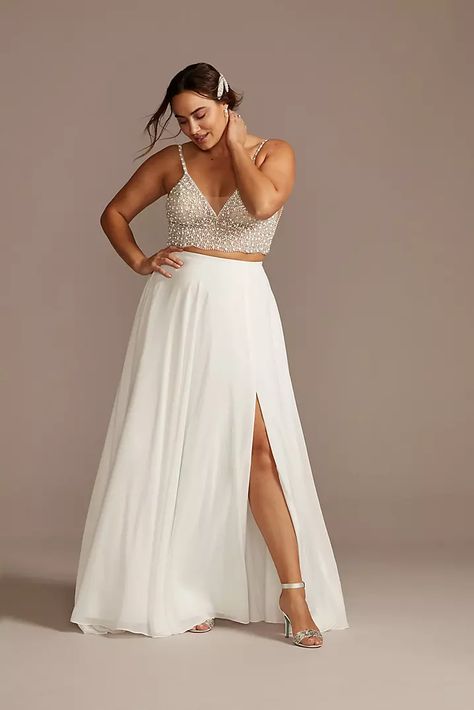 Wedding Skirt Separate, Wedding Separates Top, Wedding Dress Two Piece, Wedding Dress Separates, Wedding Separates, 2 Piece Wedding Dress, Bridal Bodysuit, Crop Top Wedding Dress, Two Piece Wedding Dress