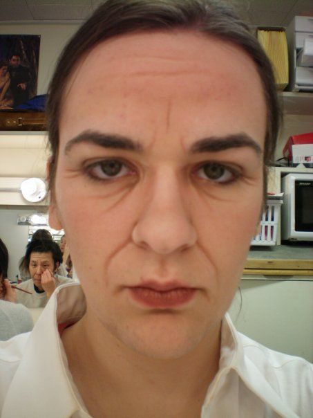 Middle Aged Makeup, Stage Makeup Theatre, Aged Makeup, Middle Age Makeup, Old Lady Makeup, Age Makeup, Old Age Makeup, Makeup Wrinkles, Aging Makeup