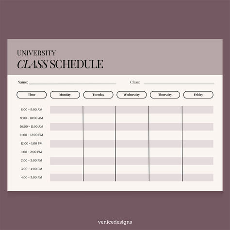 Black and Beige University Class Schedule Teacher Schedule Template, Schedule Templates School, School Schedule Templates, Class Schedule College, Class Schedule Template, University Lectures, Boutique Names, Schedule Templates, School Schedule