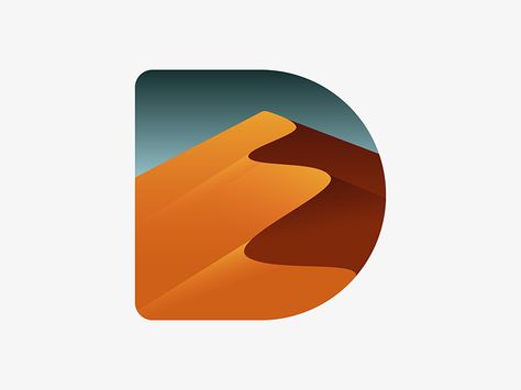 D for Dunes / Desert by Vasil Enev - Dribbble Mining Logo, Best Typography, Logo Design Inspiration Creative, Procreate Ipad Art, Desert Design, Affinity Designer, Typography Inspiration, Logo Ideas, Typography Logo