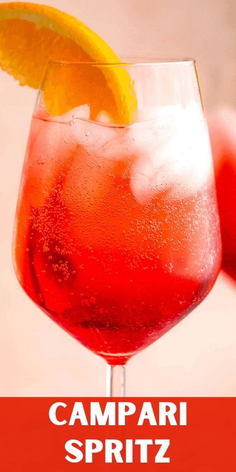 Campari Drinks, Campari Spritz, Campari Cocktails, Aperol Spritz Recipe, Spritzer Recipes, Easy Summer Cocktails, Spritz Recipe, Spritz Cocktail, Refreshing Summer Cocktails