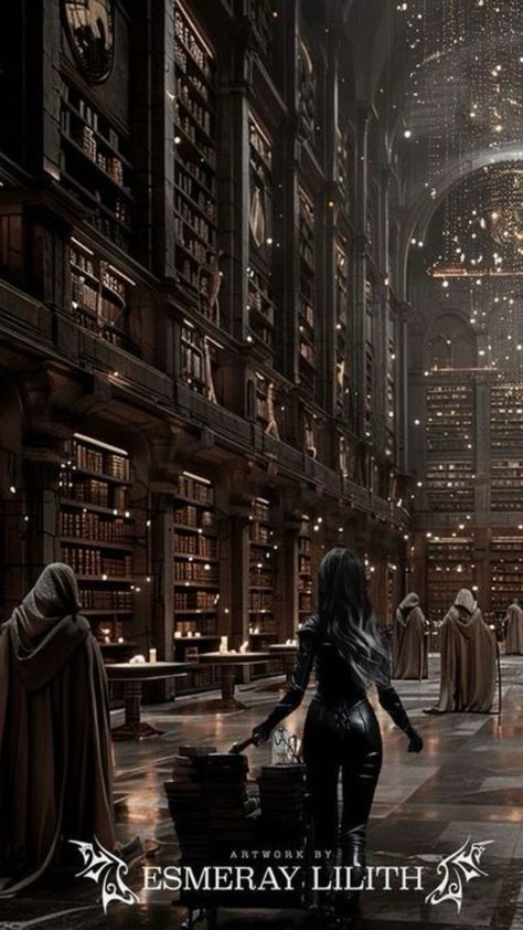 The Archives in fourth wing Fourth Wing Archives, Fourth Wing Riders Quadrant, Fourth Wing Basgiath, Fourth Wing Fanart Basgiath, Basgiath College, Riders Quadrant, Wooden Library, Library Cart, High Shelves