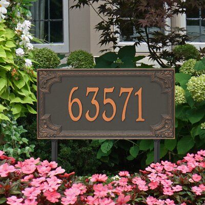 Vintage House Numbers, Lawn Address Sign, Address Signs For Yard, Custom House Numbers, Address Plaques, House Number Plaque, Large Numbers, Lawn Sign, Address Numbers