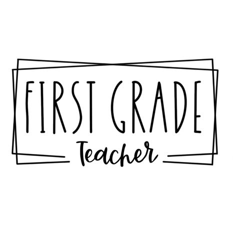 First Grade Teachers, Digital Svg, Teacher Tshirts, Silhouette Machine, Heat Transfer, Heat Transfer Vinyl, Teacher Shirts, First Grade, Digital Image