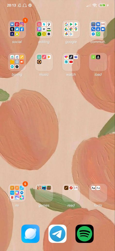 Organize Phone Apps Android, Android Organization Apps, Phone Organization Home Screen Aesthetic, Phone Organization Home Screen, Aesthetic Phone Organization, Phone Organisation, Peachy Aesthetic, Aesthetic Android, Android Organization