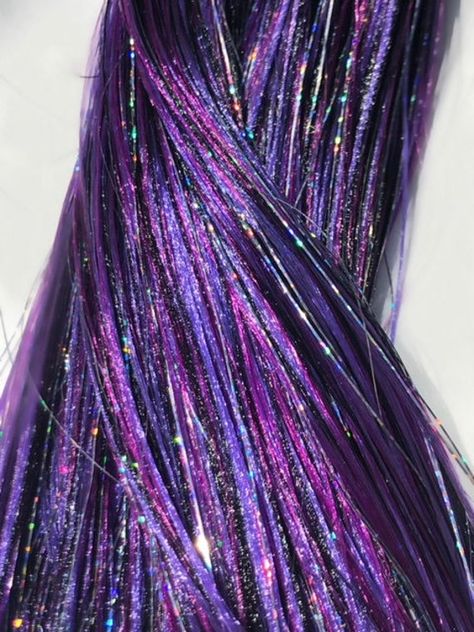 Hair Tinsel, Fairy Hair, Peinados Fáciles Para Cabello Corto, Glitter Hair, Creative Hairstyles, Hair Dye Colors, New Hair Colors, Hair Inspiration Color, Hair Inspo Color