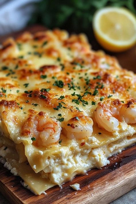 Creamy Garlic Butter Shrimp, Garlic Butter Shrimp Scampi, Chicken Mozzarella Pasta, Garlic Butter Shrimp, Butter Shrimp, Going Vegetarian, Large Shrimp, Giada De Laurentiis, Meat Substitutes