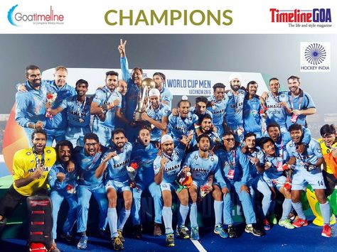 Congratulations to the Indian Junior Men’s Hockey Team after winning GOLD at the Junior World Cup recently.  #Hockey #India #WorldCup #Winners #GoaTimeline #TimelineGoa Hockey India, Dhyan Chand, Hockey World Cup, Hockey Team, National Championship, Hockey Teams, Lifestyle Magazine, Oman, World Cup