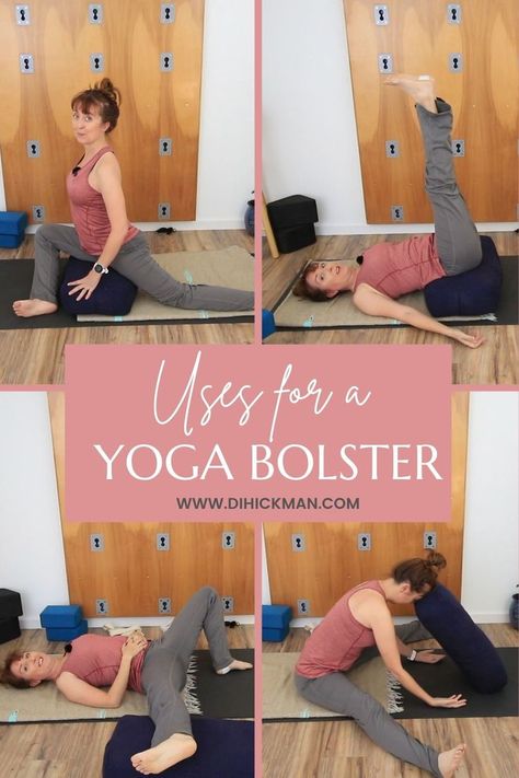 Your guide on how to use a yoga bolster. If you love supported yoga poses or restorative yoga to relax, unwind and reduce stress, a bolster is a great addition to your props. In this video I'll discuss what a Yoga Bolster is and 30+ poses to adapt your home practice for a little more R&R. Bolster Poses, Yoga Shoulder, Relaxing Yoga Poses, Yoga Tools, Yin Yoga Sequence, Diy Yoga, Yoga Information, Restorative Yoga Poses, Yoga Pillow