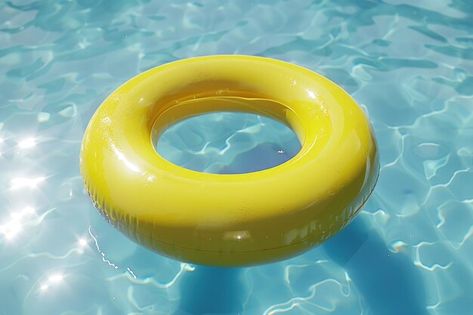 Photo yellow pool float ring floating in... | Premium Photo #Freepik #photo Blue Swimming Pool, Photo Yellow, Event Food, Business Card Maker, Flyer Maker, Yellow Aesthetic, Poster Maker, Card Banner, Poster Invitation