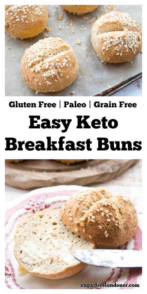 Low Carb Rolls, Breakfast Buns, Easy Keto Breakfast, Keto Buns, Burger Bun, Buns Recipe, Wheat Bread, Keto Bread, Keto Breakfast