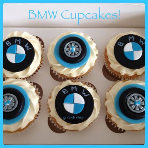 BMW Bmw Cupcakes, Bmw Cake, Graduation Desserts, Cars Birthday Cake, Birthday Cake For Him, Korean Cake, Fruit Display, Buttercream Recipe, Car Cake