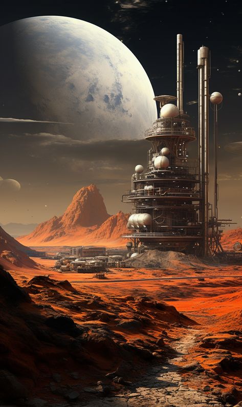 Generative AI Mining Colony, Asteroid Mining, Space Colony, Home Brewing, Mars, Quick Saves