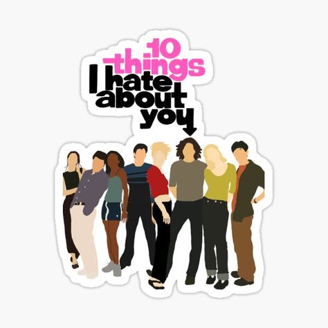 70s Show, 70 Show, 10 Things I Hate About You, That 70s Show, Scrapbook Printables, I Hate You, Cool Stickers, Senior Year, Sticker Shop