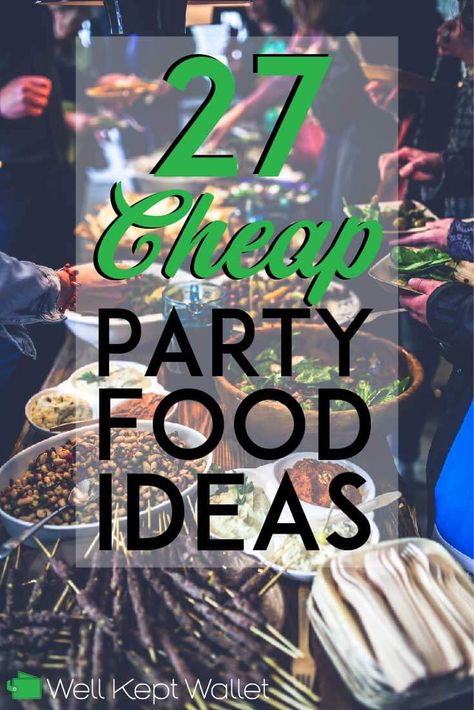 There are several keys to feeding a crowd for cheap. Some involve the types of food you choose to serve, while others involve how you get them.  Here are some of my favorite cheap party foods, and ideas for making great party foods for less! Fun Party Food For Adults, Food For A Party On A Budget, Cheap Crowd Food, Baby Shower Food On A Budget, Baby Shower Foods On A Budget, Cheap Salads For A Crowd, Graduation Party Food Ideas On A Budget, Party Snack Ideas For Adults, Cheap Baby Shower Food Ideas