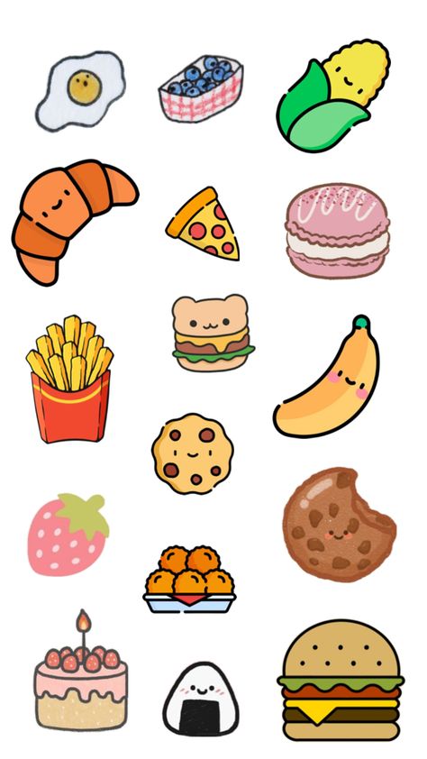 #collage #aesthetic #food #drawings #easy #simple #simpledrawings #burgers #cake #fruit Food Drawings Easy, Burger Drawing, Food Collage, Cake Fruit, Food Drawings, Easy Drawing, Toy Boxes, Aesthetic Food, Easy Drawings