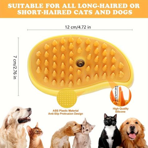 3 in 1 Multi-Functional Cat Grooming Brush - Rechargeable Silicone Bristle Pet Brush for Shedding, Massaging, and Bathing with USB Charging, Quick & Easy Pet Care for Cats and Dogs https://halalzen.com/products/3-in-1-multi-functional-cat-grooming-brush-rechargeable-silicone-bristle-pet-brush-for-shedding-massaging-and-bathing-with-usb-charging-quick-easy-pet-care-for-cats-and-dogs1719058959102 Halalzen #Hot Cat Brush, Hair Clean, Pet Brush, Open Hairstyles, Pet Cleaning, Grooming Tools, Cat Grooming, Cats And Dogs, Pet Grooming