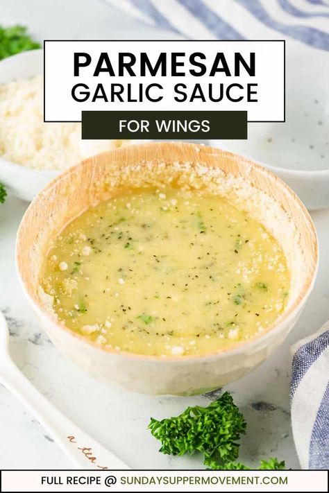 Parmesan Garlic Sauce for Wings Garlic Sauce For Wings, Garlic Parmesan Wings Sauce, Parmesan Garlic Wing Sauce, Parmesan Garlic Sauce, Breaded Wings, Parmesan Wing Sauce, Chicken Tortillas, Recipes Dips, Garlic Sauce For Chicken