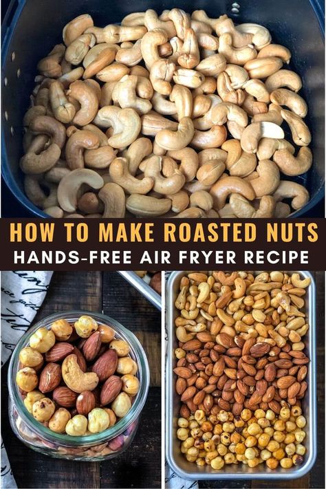 Nut Roast Recipe, Indian Appetizer Recipes, Roasted Nuts Recipe, Snack At Home, Nut Roast, Oven Air Fryer, Indian Appetizers, Nut Recipes, How To Roast Hazelnuts