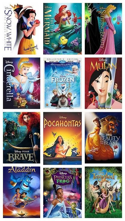 Disney Princess Movies List In Order, Disney Princess Movies List, Princess Movies List, Disney Princess Films, Disney Movies List, Movie Night Theme, Disney Cartoon Movies, Animated Cartoon Movies, Good Animated Movies