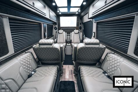 Tailgate Bus, Rv Living Decor, Vans Ideas, Van Luxury, Custom Mercedes, Mercedes Sprinter Van, Sprinter Conversion, Family Cars, Luxury Van