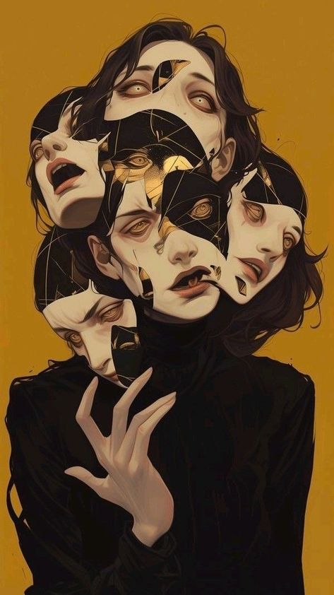 Arte Peculiar, Creepy Art, Surreal Art, الرسومات اللطيفة, Face Art, Dark Fantasy Art, Pretty Art, A Group, Aesthetic Art