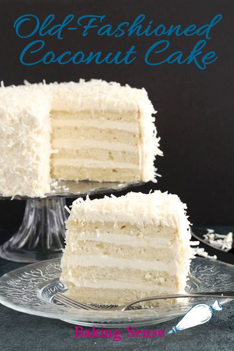 Old Fashioned Coconut Cake, Coconut Layer Cake, Rum Syrup, Coconut Cake Recipe, Coconut Desserts, Wedding Cake Recipe, Rum Cake, Coconut Rum, Coconut Recipes