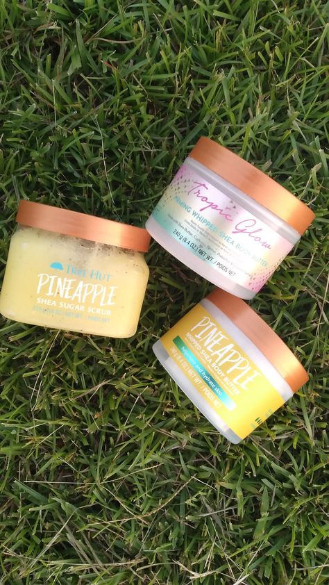 This summer we are smelling like treat! Tree Hut Pineapple sugar scrub and body butter, plus Tropic Glow Body Butter! Pineapple Sugar Scrub, Pineapple Sugar, Shea Body Butter, Tree Hut, Hydrate Skin, Body Butter, Summer Essentials, Sugar Scrub, This Summer