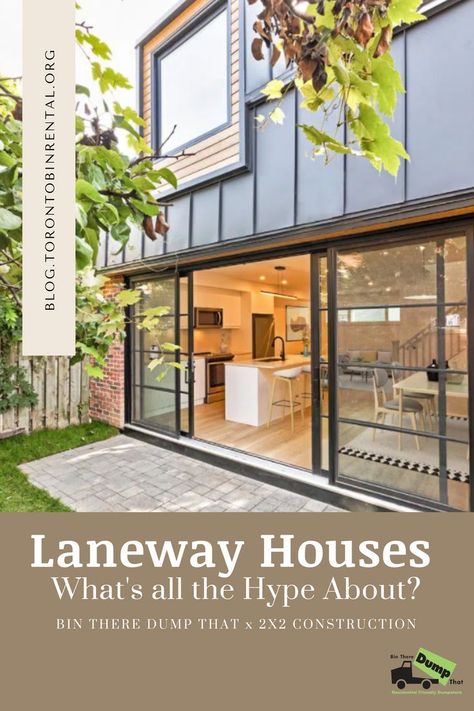 Learn more about what laneway homes are, and get some inspiration for your own laneway home! We're showing off 2x2 Construction's latest laneway home in Queen West area of Toronto. Laneway House, Project Manager, The Hype, Home Reno, Knock Knock, Toronto, Home Improvement, Queen, House Styles