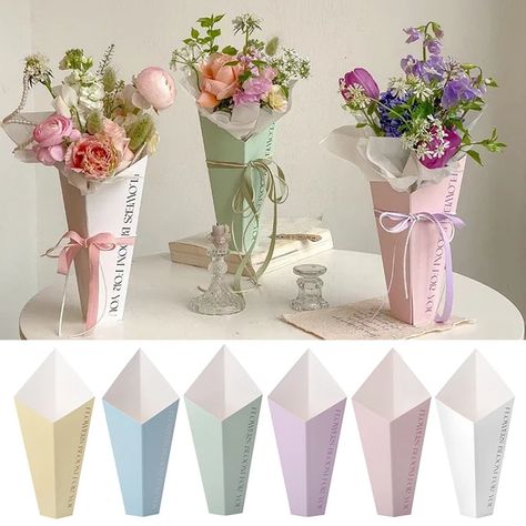 5pcs Flower Wrapping Paper Gift Box Bouquet Packaging Bag Flowers Paper Wrapping Material Graduation Wedding Party Supplies - Gift Boxes & Bags - AliExpress Box Bouquet, Flower Bags, Bouquet Packaging, Flower Cones, Bouquet Bag, Graduation Flowers, Bouquet Wrapping, Diy Bouquet Wrap, Flower Wrapping Paper