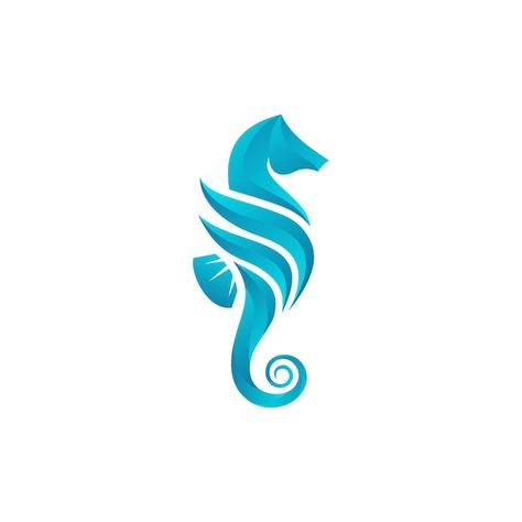 Seahorse Logo Design, Sea Horse Logo, Ndc Logo, Sea Logo Design, Aquarium Logo, Seahorse Logo, Rebranding Logo, Illustration Fish, Rs Logo