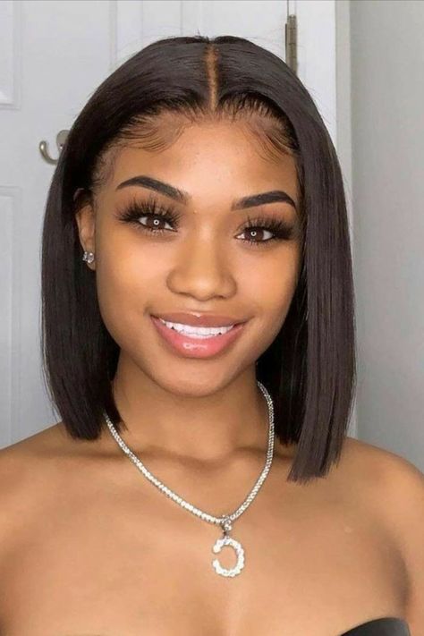 Cleopatra Dues, Straight Hair Short, Short Bob Lace Front Wigs, Straight Short Bob, Cabello Afro Natural, Glueless Lace Front Wigs, Remy Hair Wigs, Braids Hairstyles Pictures, Straight Bob