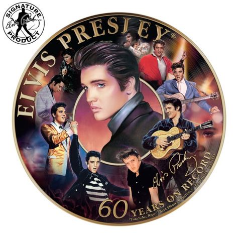 Music Themed Rooms, Elvis Presley Wallpaper, Vinyl Record Crafts, Elvis Presley Memories, Elvis Memorabilia, Record Crafts, Elvis Presley Movies, 60 Years Ago, Elvis Presley Photos