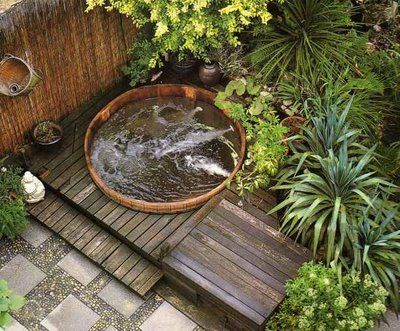 Hot Tub Landscaping, Outdoor Hot Tub, Cedar Hot Tub, Outdoor Bathtub, Hot Tub Deck, Hot Tub Garden, Hot Tub Backyard, Outdoor Spa, Plunge Pool