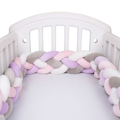 Crib Bumper Diy Braided Crib Bumper, Crib Bumper Tutorial, Braided Crib Bumper, Crib Wall, Baby Crib Bumpers, Diy Crib, Baby Bumper, Cozy Nursery, Diy Braids