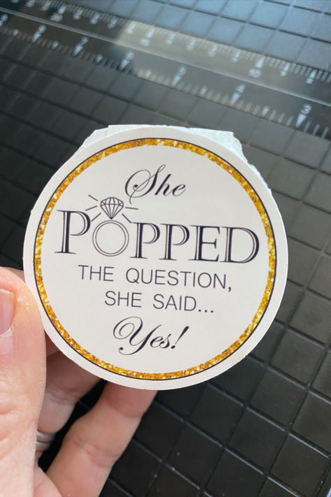 Click on photo for link to purchase! #proposal #engagement #engagementparty #favors #popcornfavors #partyfavors #lesbianwedding #shesaidyes #stickers #stickershop Popcorn Party Favor, Popcorn Party Favors, He Popped The Question, Popcorn Favors, Popped The Question, Popcorn Party, She Said Yes, Lesbian Wedding, Proposal Engagement