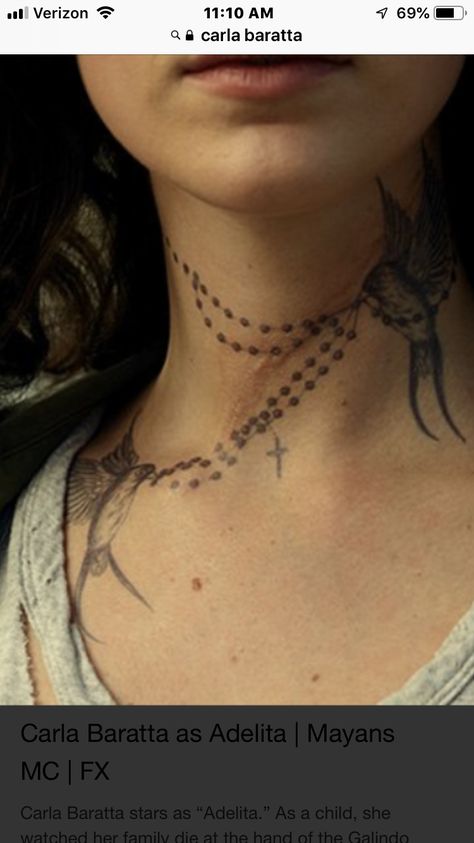 Necklace Tattoo Women, Dermal Piercings, Rosary Tattoo, Arrow Tattoo Design, Necklace Tattoo, Cross Rosary, Arrow Tattoo, Dermal Piercing, Ink Ideas