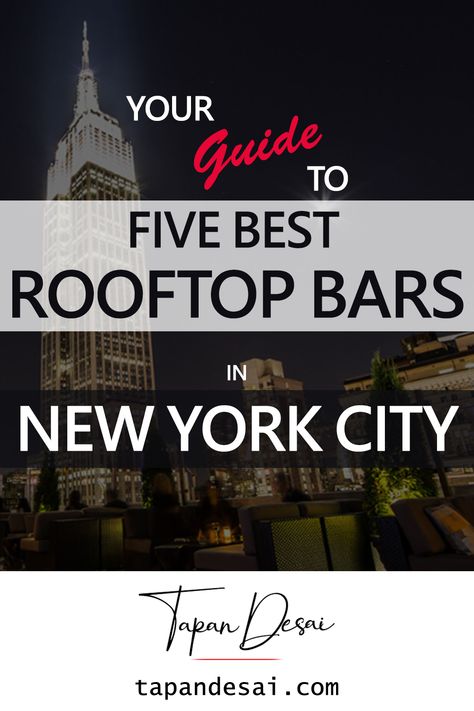 A New York City guide from a local detailing the best rooftop bars in NYC providing information on the views, expense, what to order, and best time to visit. This Rooftop guide of the best rooftop bars in NYC also shares 5 favorite rooftop bars that everyone should visit during their time in New York City.   #ROOFTOP #BARS #NYC #TravelGuide #NewYorkCity #Instagram Social Party Ideas, 230 Fifth Rooftop Bar Nyc, Best Rooftop Bars In Nyc, New York Tourist Attractions, Rooftop Restaurants Nyc, New York Tourist, New York City Rooftop, New York Rooftop Bar, Traveling To New York City