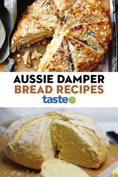 Damper Recipe Australia, Camp Oven Recipes, Damper Bread, Damper Recipe, Rolls Sandwiches, Camp Recipes, Yeast Free Breads, Recipes With Yeast, Aussie Food