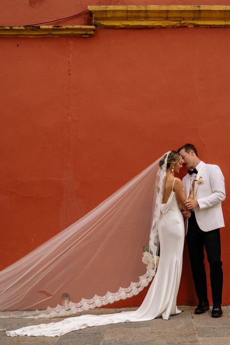 Cathedral Mantilla Veil with Eyelash Lace Trim, Lace Wedding Veil – One Blushing Bride Custom Wedding Veils Mexican Bridal Veil, Wedding Hair Up With Veil, Mantilla Veil Hairstyle, Cathedral Veil Hairstyle, Cathedral Mantilla Veil, Wedding Veil Short, Lace Trim Veil, Long Bridal Veil, Mantilla Veil Wedding