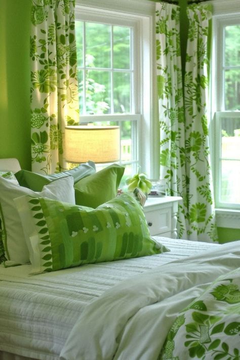 Bedroom Upstairs, Colorful Homes, Beautiful Bedroom Colors, Colors For 2024, Summer Bedroom, Tropical Bedrooms, Serene Bedroom, Bedroom Color, Beautiful Bedroom