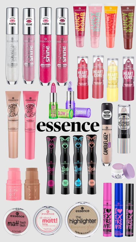 #essence #makeup #skincare #lipgloss #essencemakeup #preppy #essencefinds #finds Esensse Lipgloss, Best Essence Products, Essence Aesthetic, Essence Lipgloss, Essence Lip Gloss, Essence Skincare, Brand Name Ideas, Buy Makeup Online, Essence Makeup