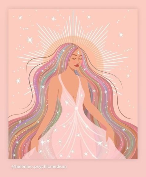 Magic Goddess, Mother Earth Art, Divine Feminine Spirituality, Witchy Wallpaper, Cosmic Art, Spiritual Artwork, Art Journal Therapy, Meditation Art, Sacred Feminine